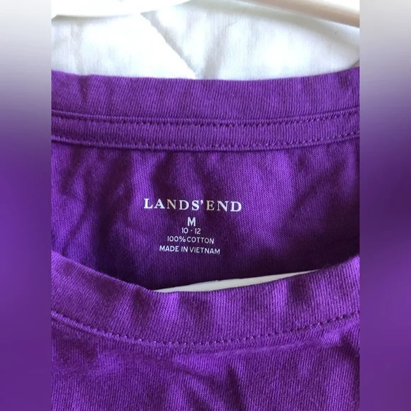 Lands’ End Women’s Round Neck Shirt, Size Medium - Picture 5 of 7